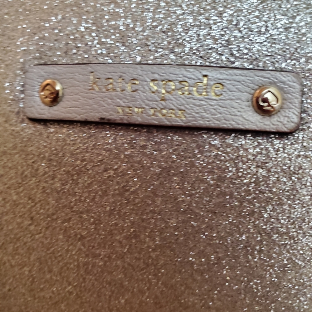 Silver glitter Kate Spade shoulder bag
